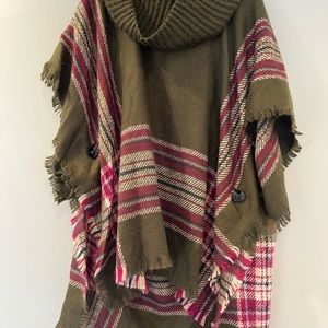 Cowl neck cape